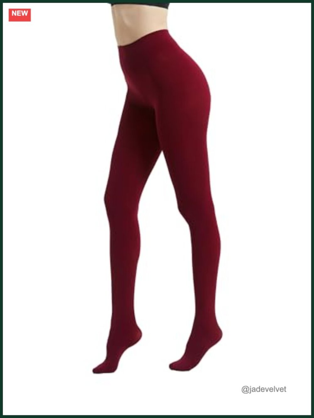 80D Semi Opaque Tights for Women Nylon Spandex High Waist Stretchable